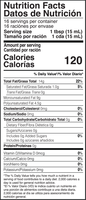 nutrition information