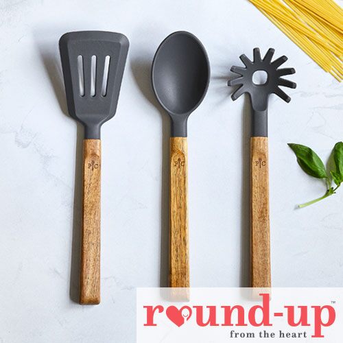 Silicone & Wood Utensil Set