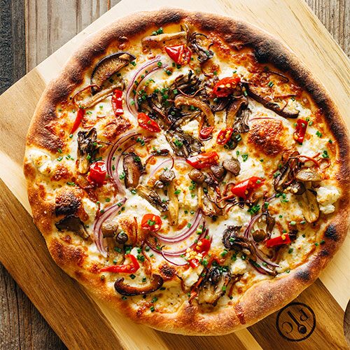 California-Style Wild Mushroom Pizza