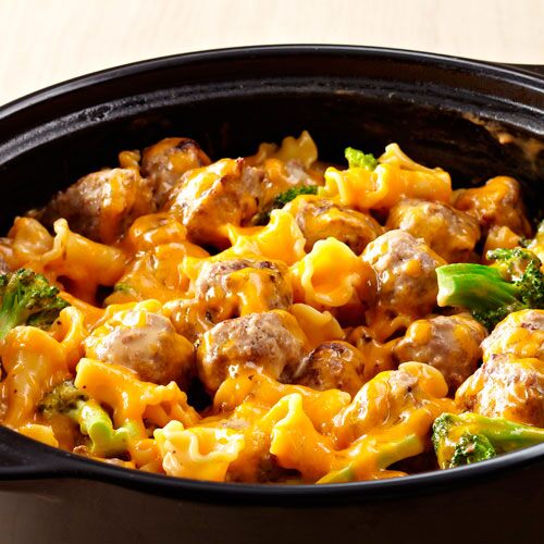 Cheeseburger Meatballs & Pasta