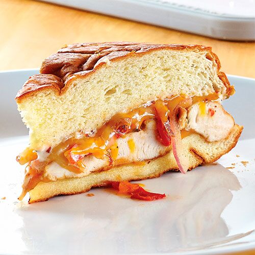 Grilled Chicken & Pepper Party Sandwich 