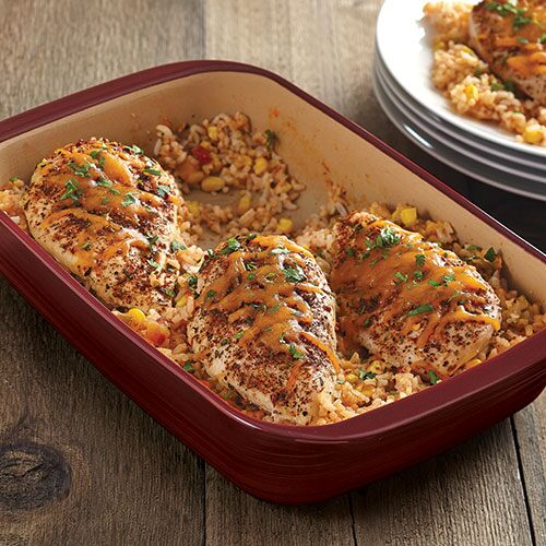 Fiesta Chicken and Rice Bake